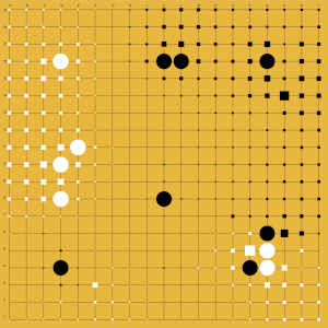 Opening territories in go game app