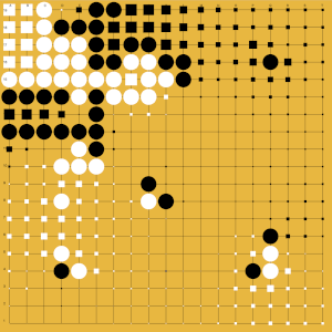 territory evaluation in game of go app