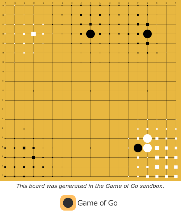 Game of GO territory scoring